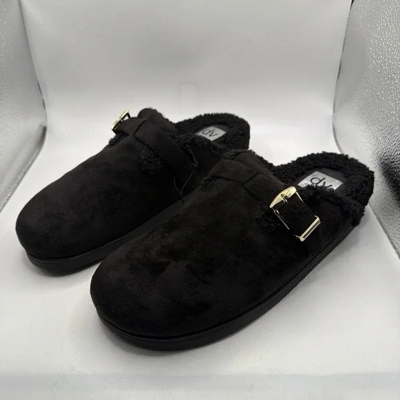 Dolce Vita Anina Mules Women's Black Buckle Comfort Slip On Shoes Size 8 - Picture 3 of 11